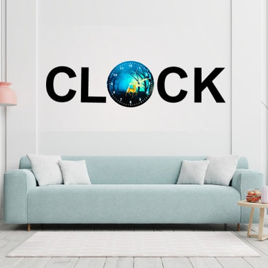 3d Wooden Alphabetic Clock