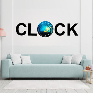 3d Wooden Alphabetic Clock