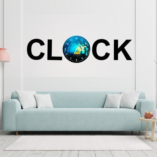 3d Wooden Alphabetic Clock