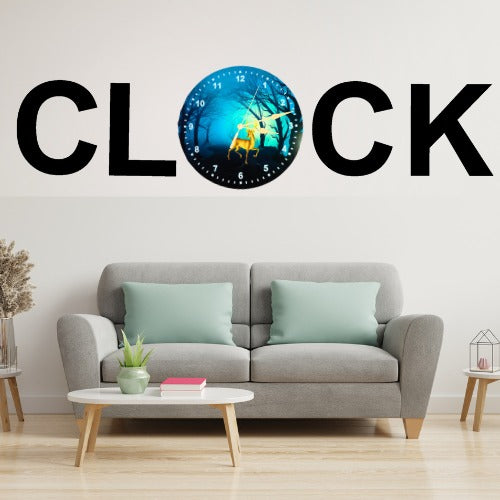 3d Wooden Alphabetic Clock