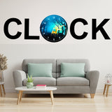 3d Wooden Alphabetic Clock